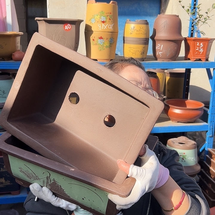 32+32绿马槽花盆花盆