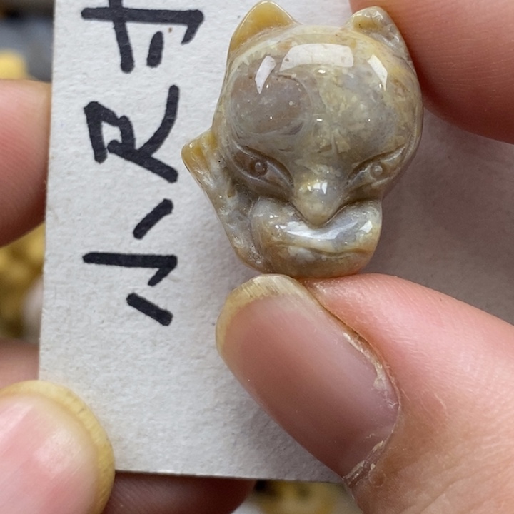 硅化珊瑚（珊瑚玉）未镶嵌颈饰