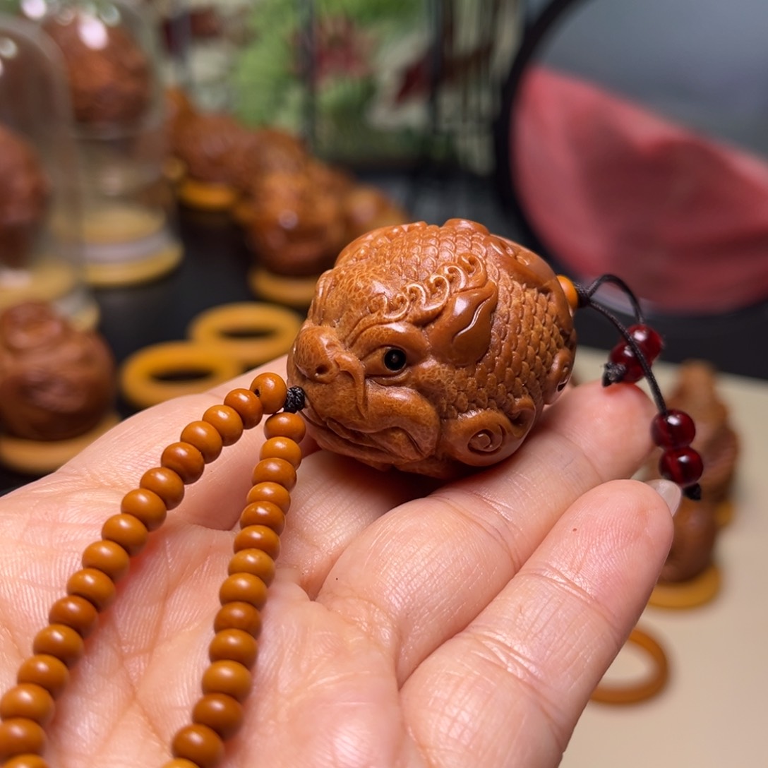 橄榄核手串/手链祥云貔貅链子一套