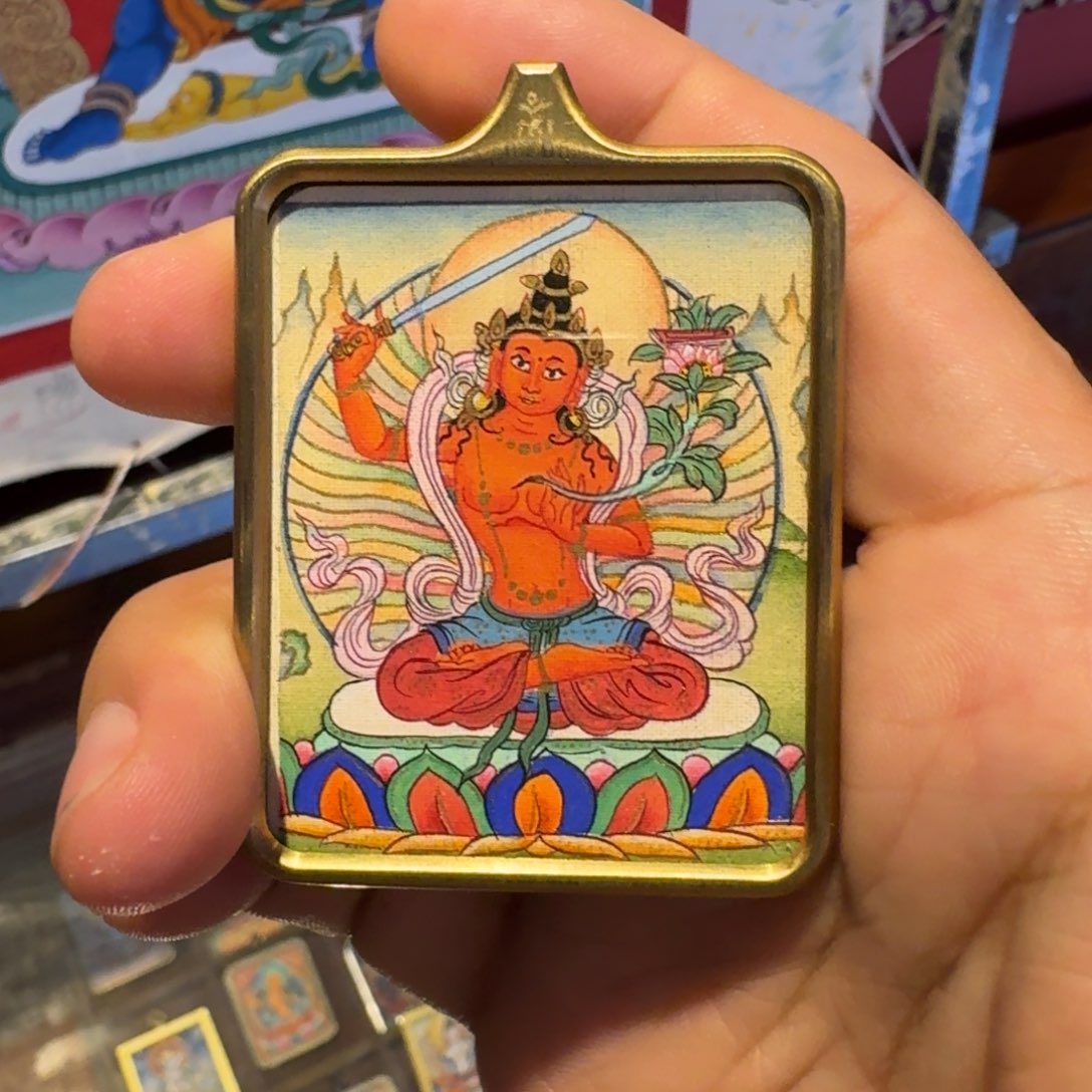 吊坠福利款文殊菩萨老师