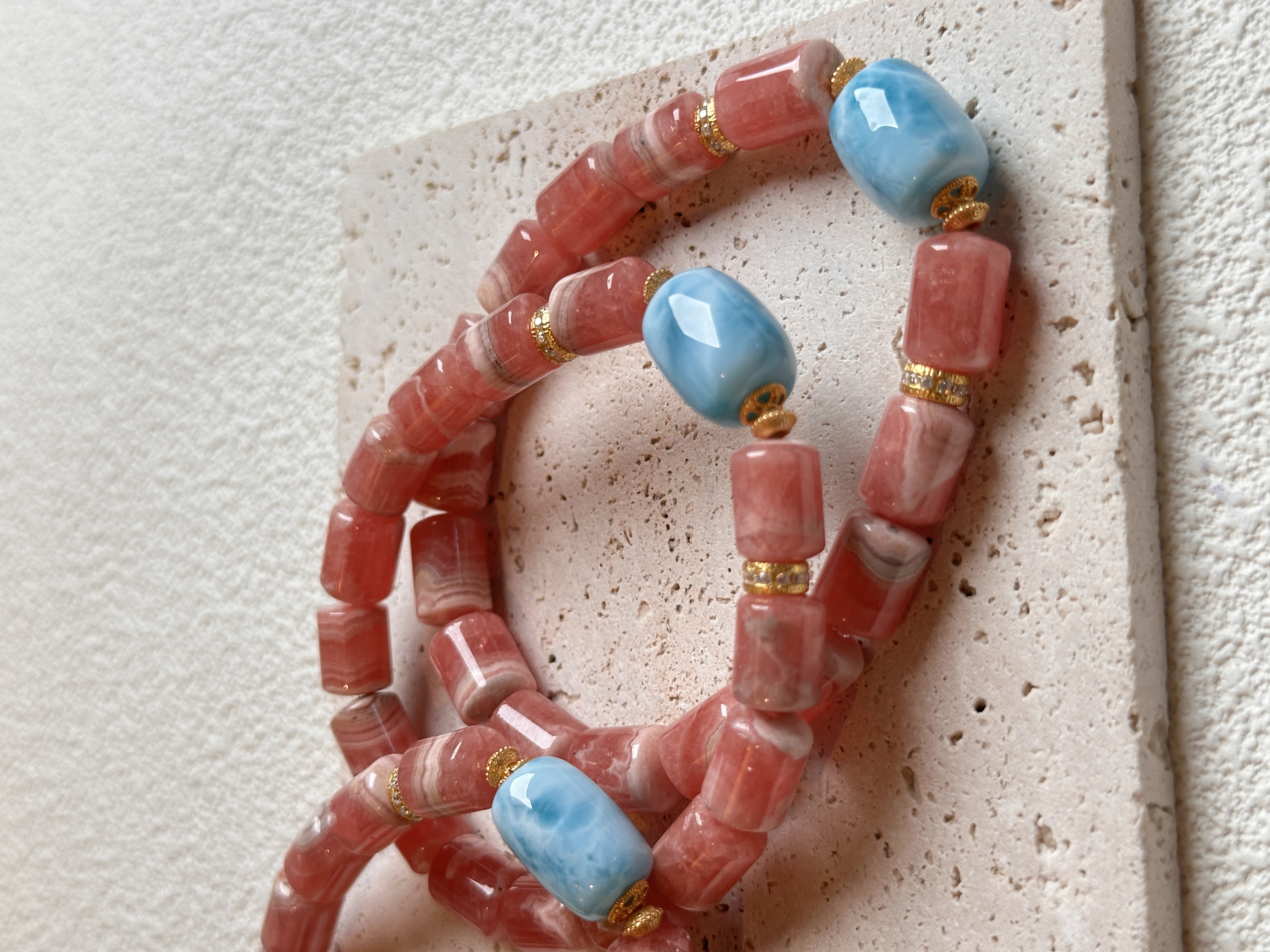 天然红纹石设计款手串 多样性发其一 H77