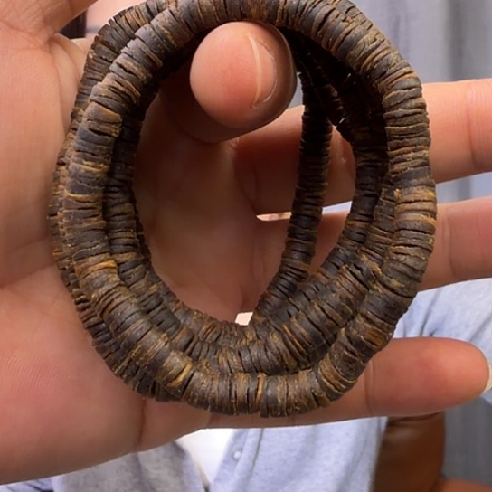 手串沉香白棋沉水皮油片珠0.6多样性发货1条