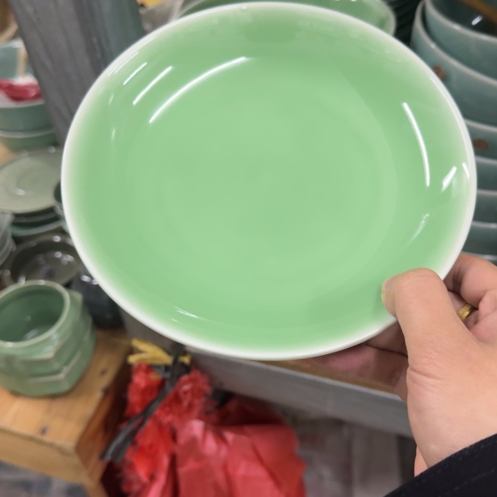 龙泉青瓷茶具微瑕6127