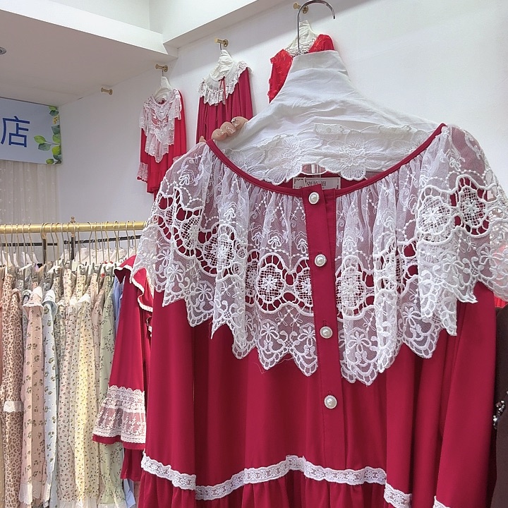 三醋酯纤维重工宫廷款两件套