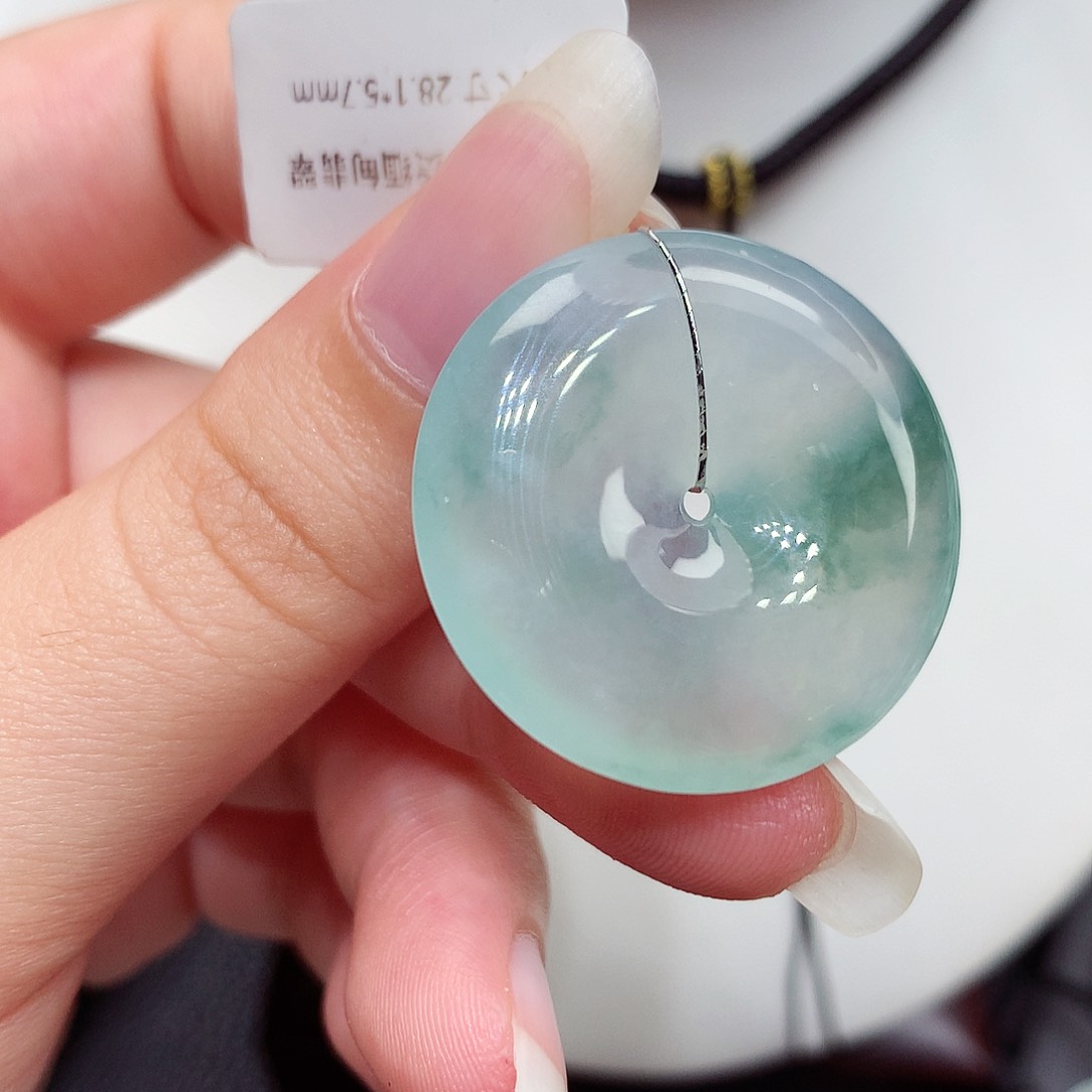 颈饰未镶嵌翡翠编号122，28.1/5.7