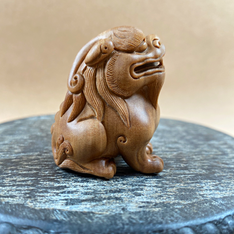 老山檀香回流老料湘工手工雕刻貔貅马上有钱手把件4.4*4.5*3.0