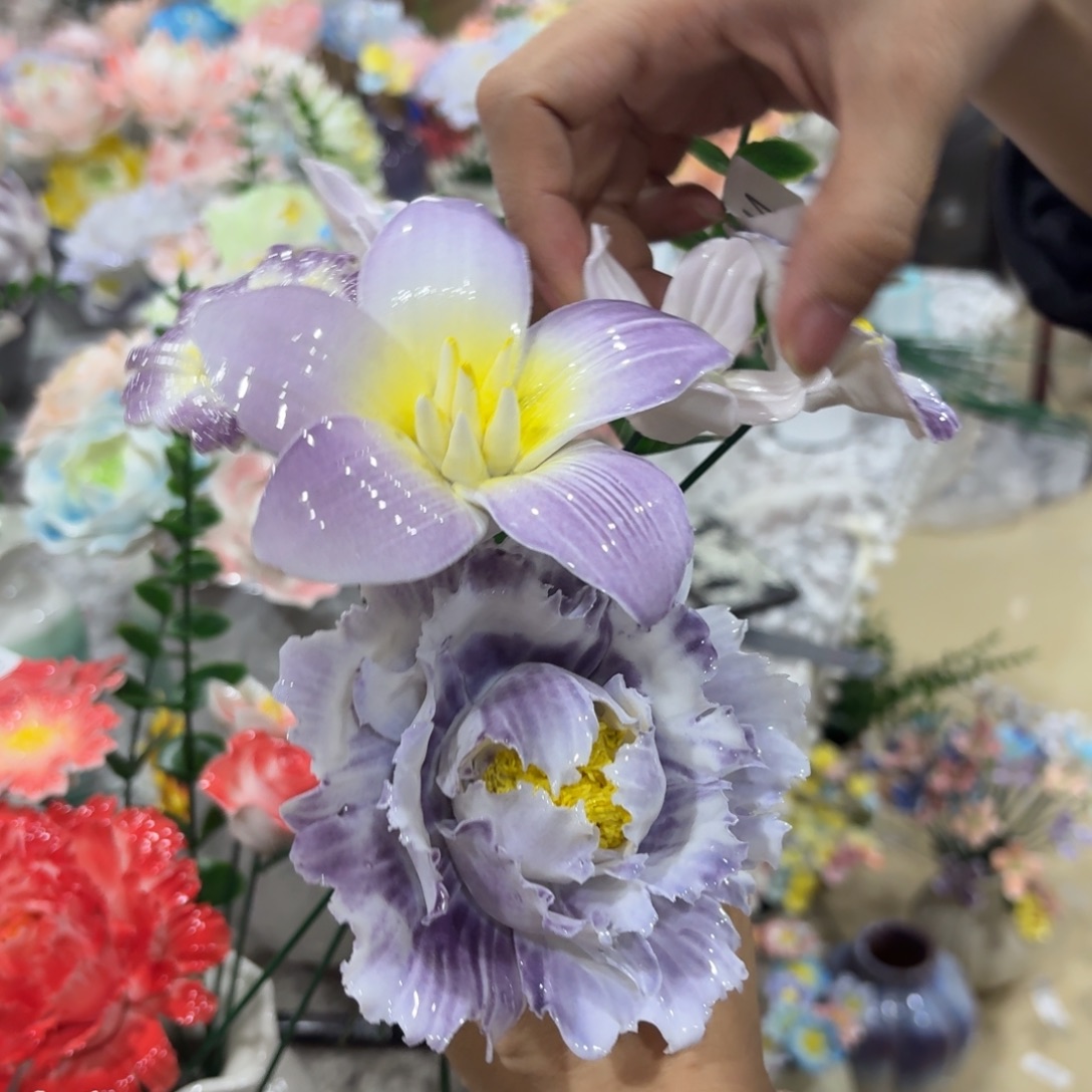 陶瓷花，满20发货，退款拉黑，344