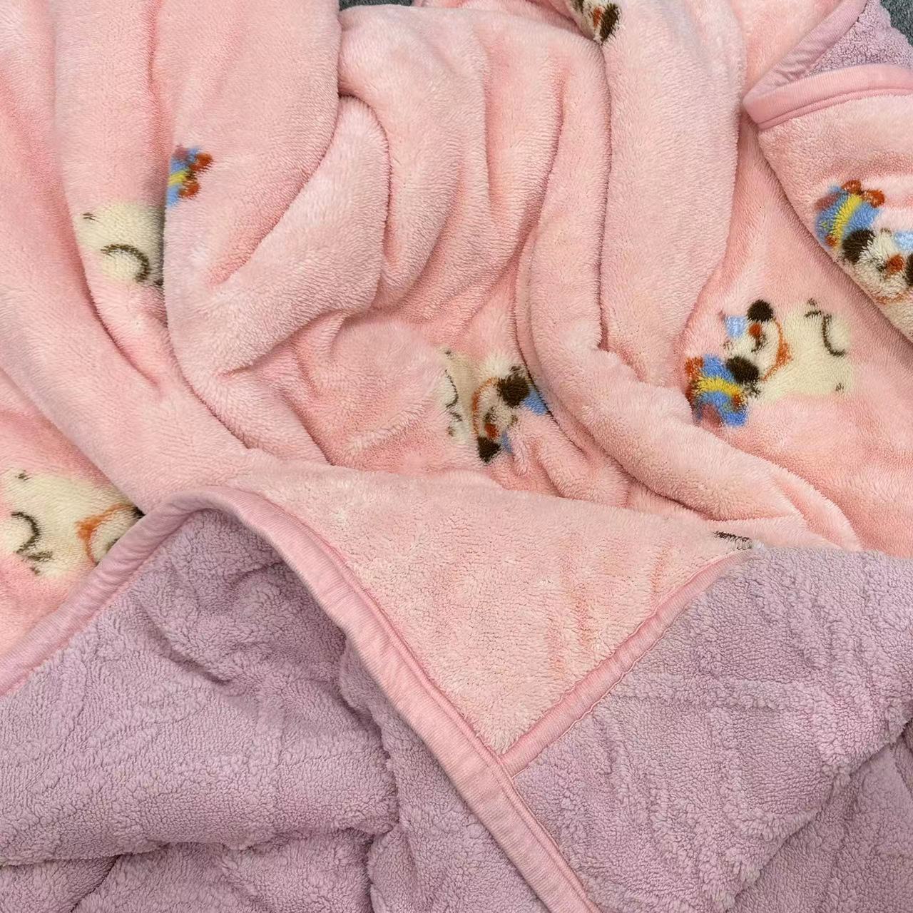 【礼物小狗】150温暖加厚舒棉绒加绒被子