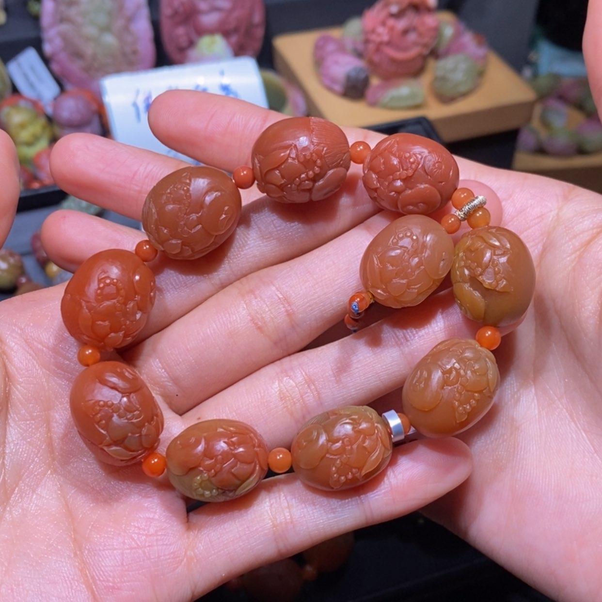 【闪购商品】玛瑙/玉髓手串未镶嵌用****5盐源玛瑙