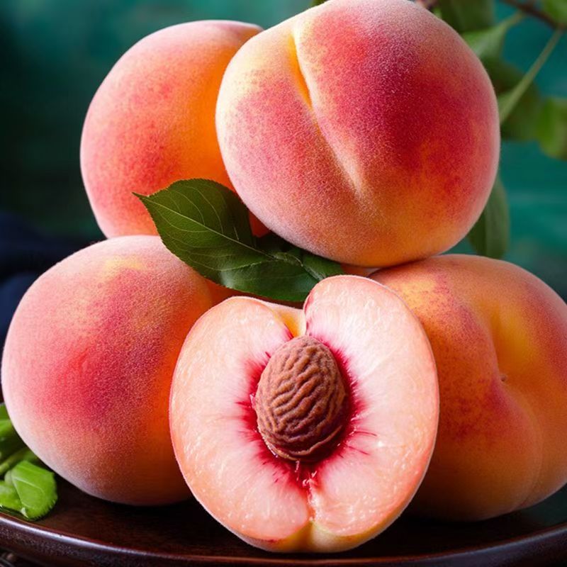 P新鲜水蜜桃脆桃现摘甜毛脆桃子孕妇可吃时令当季水果整箱包邮