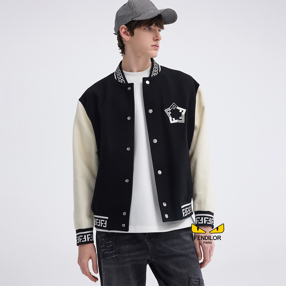 FENDILOR小怪兽棒球领外套男士休闲时尚外套 F442H213388A