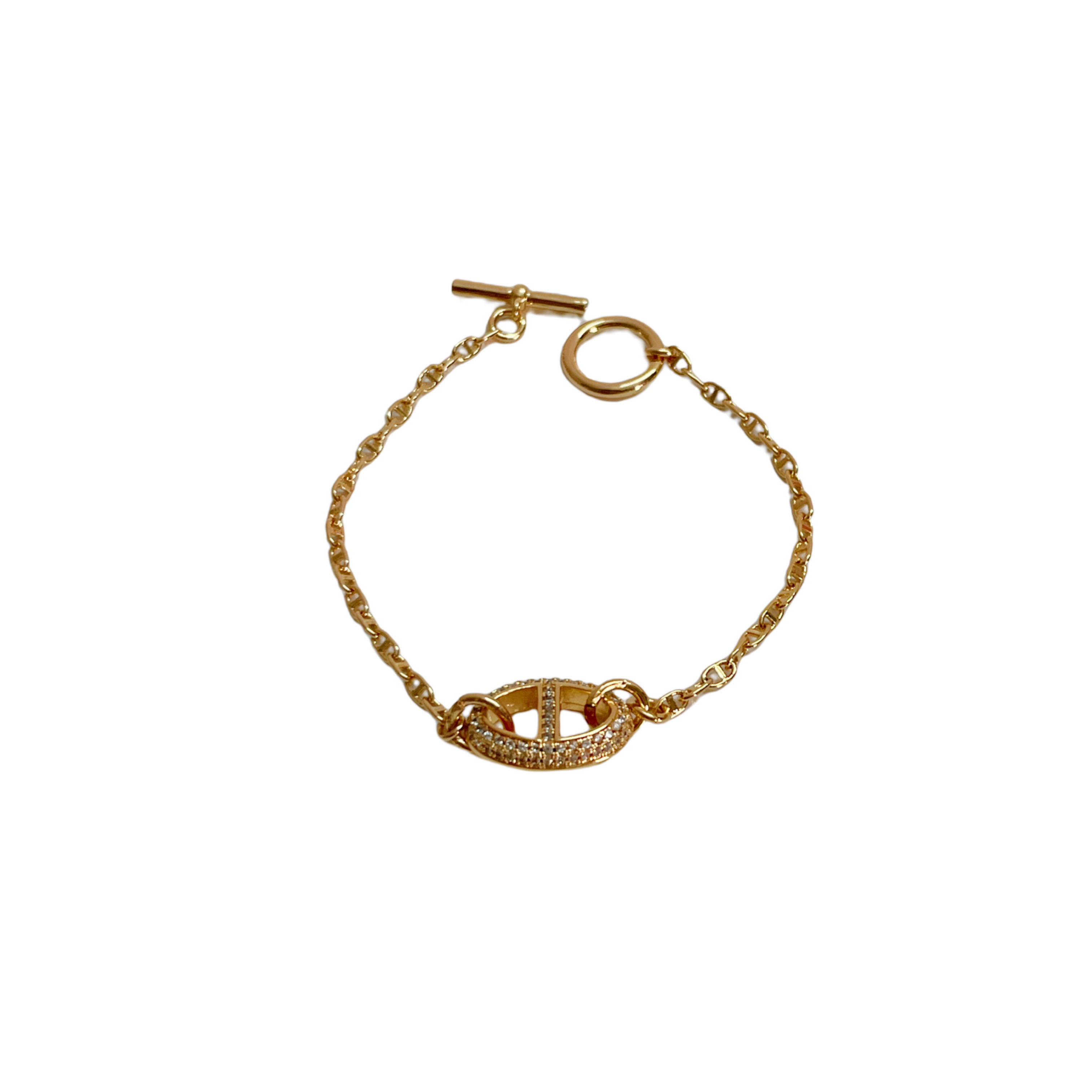 铜合金莫桑石手链 330 设计师款轻奢高定手链