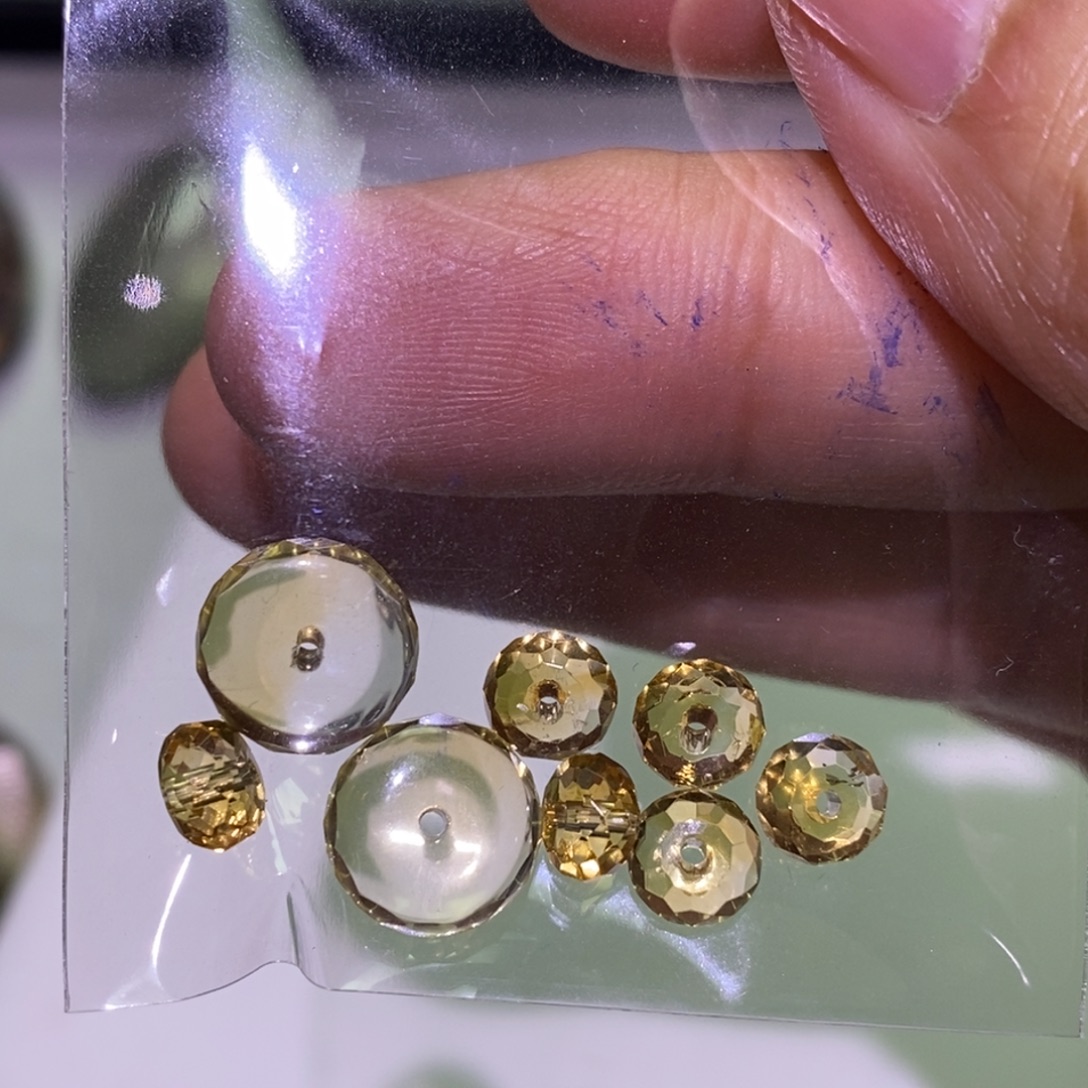 银S925镶嵌手链水晶黄水晶