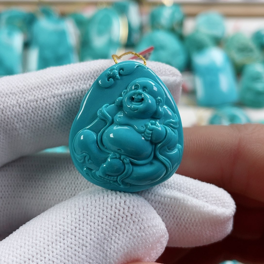 绿松石车挂未镶嵌