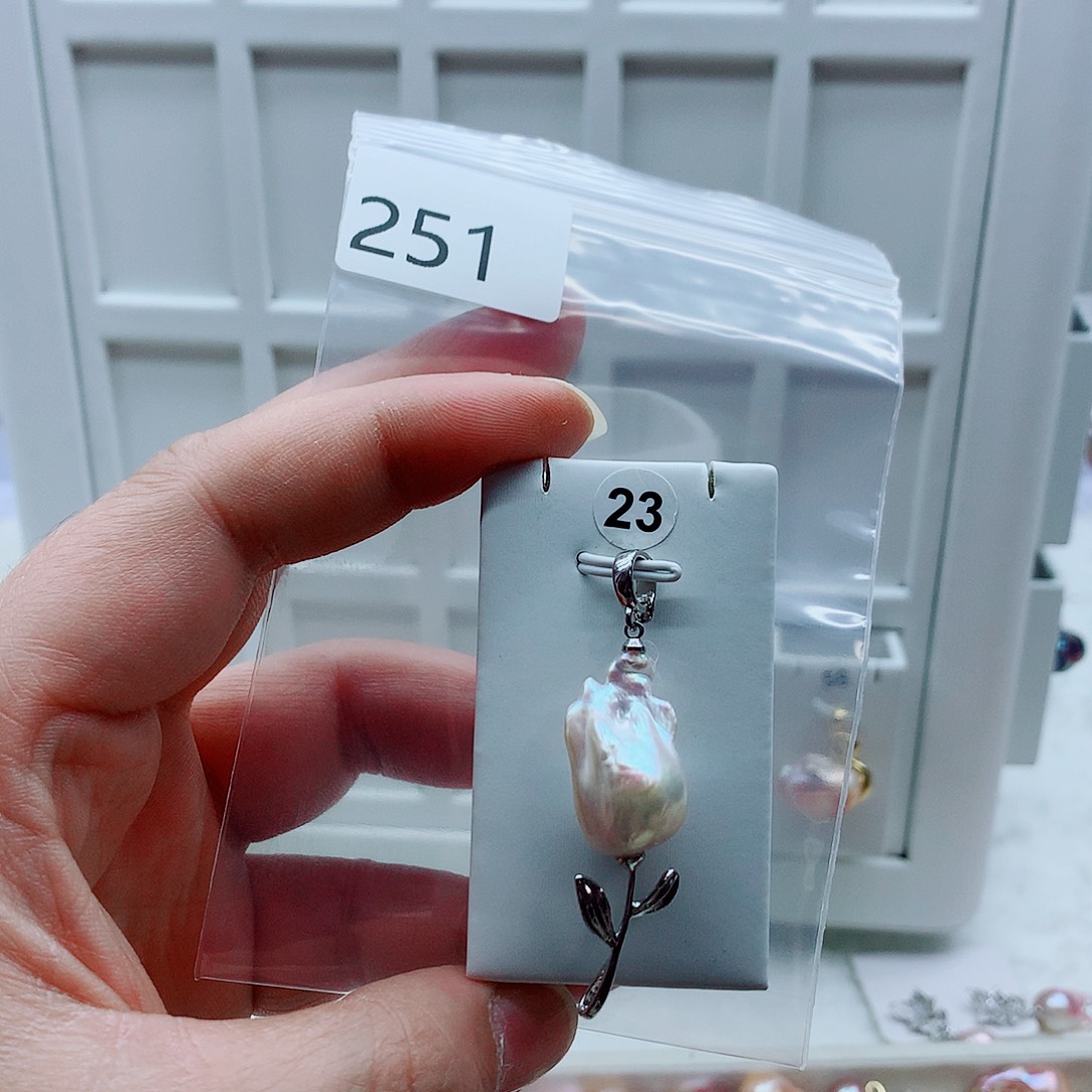 吊坠(不含链)淡水珍珠合金