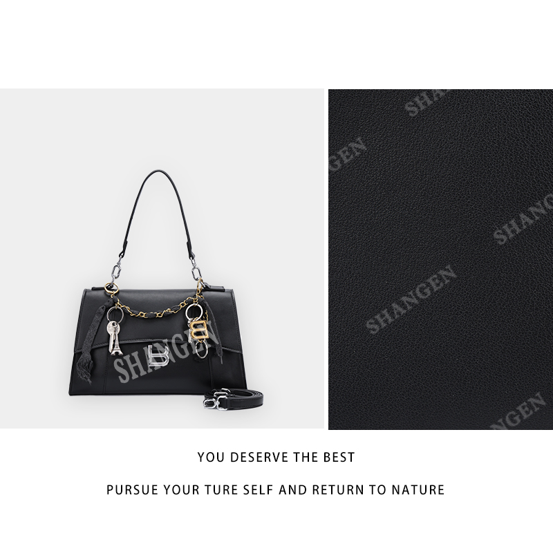 【尚恩CC】QYX-1688-黑色-轻奢时尚女士新款手提单肩斜挎包