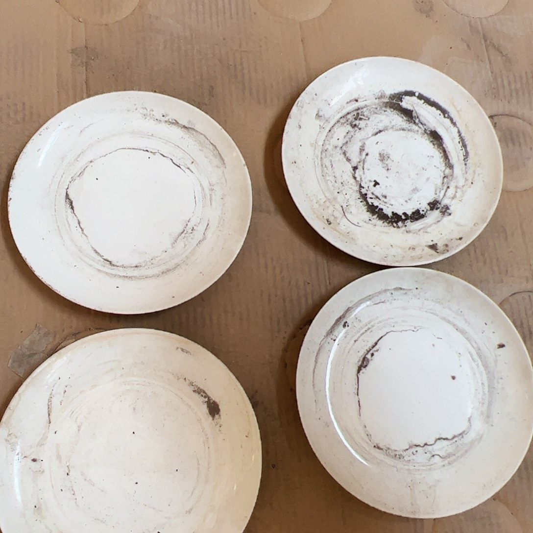 摆件瓷景德镇陶瓷10寸月光盘4个