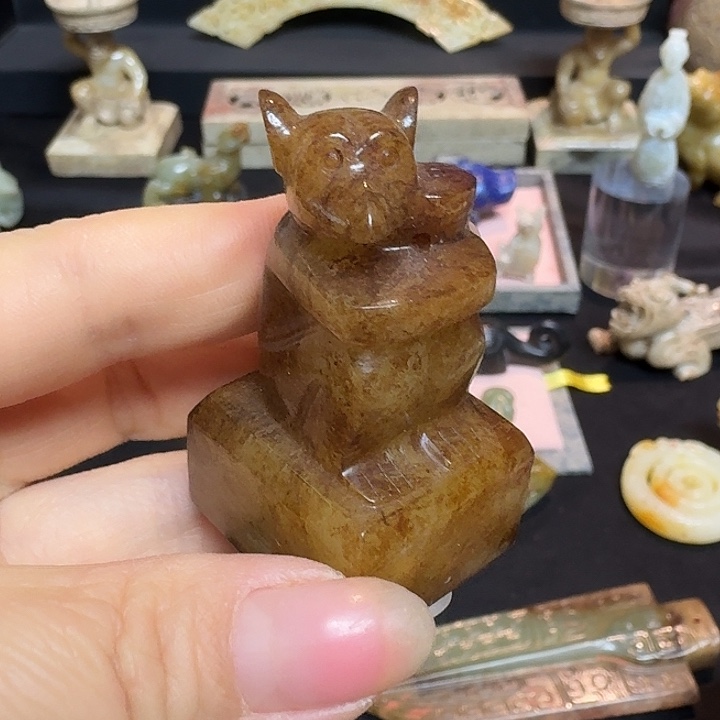 和田玉挂件未镶嵌竹*