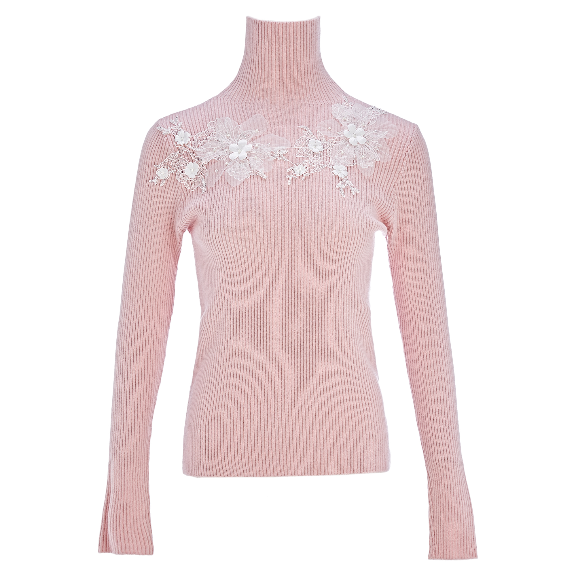 MeByMarieElie【心有灵犀】花朵钉珠毛衫EAF44E84435 EAF44E84420