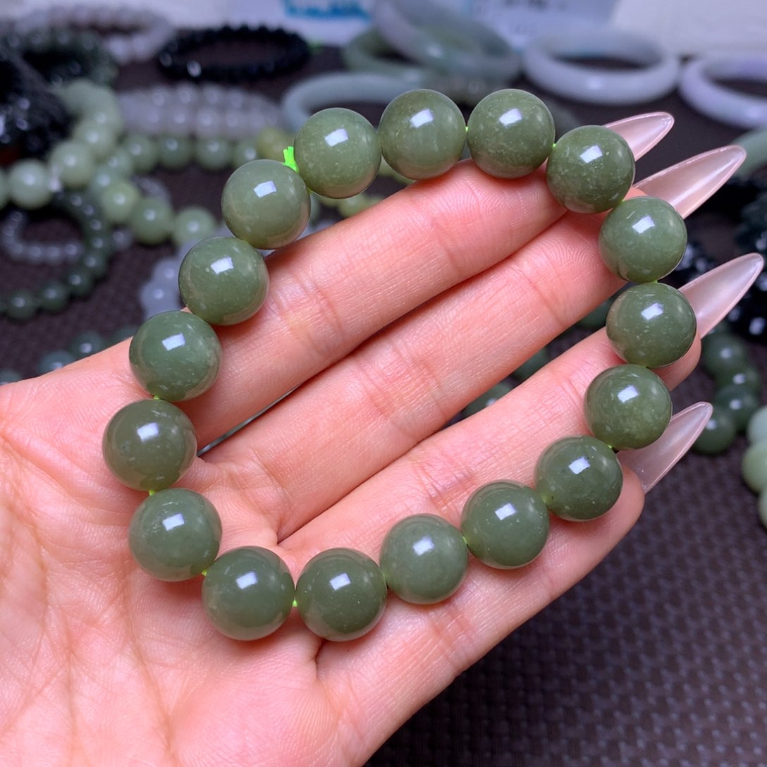 未镶嵌手串和田玉卡12