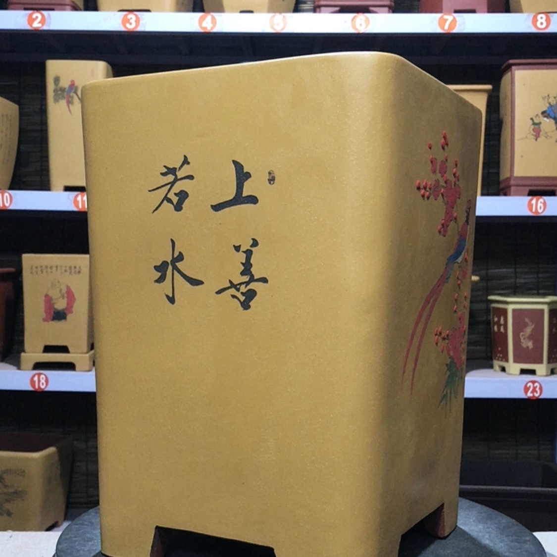 【闪购商品】紫砂花盆柳*