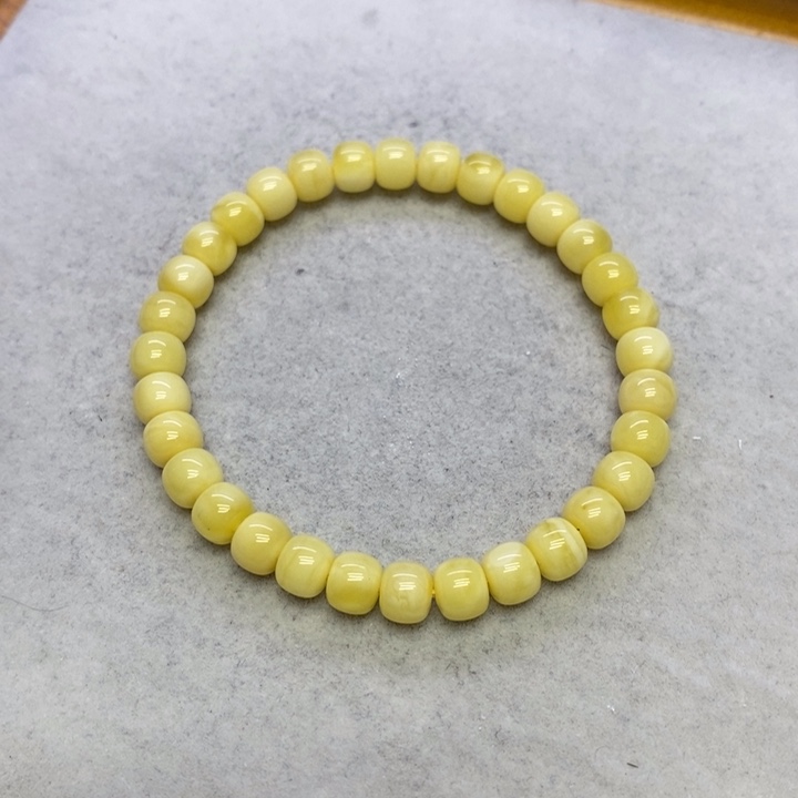 蜜蜡裸石未镶嵌手串