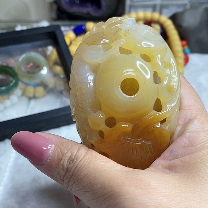 文玩核桃手串巧色手把件