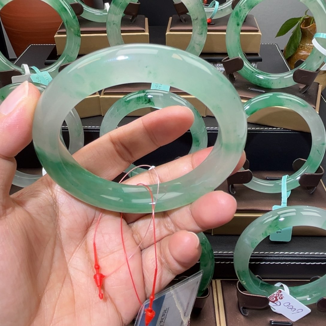 合金手镯石英质玉（非洲翠）