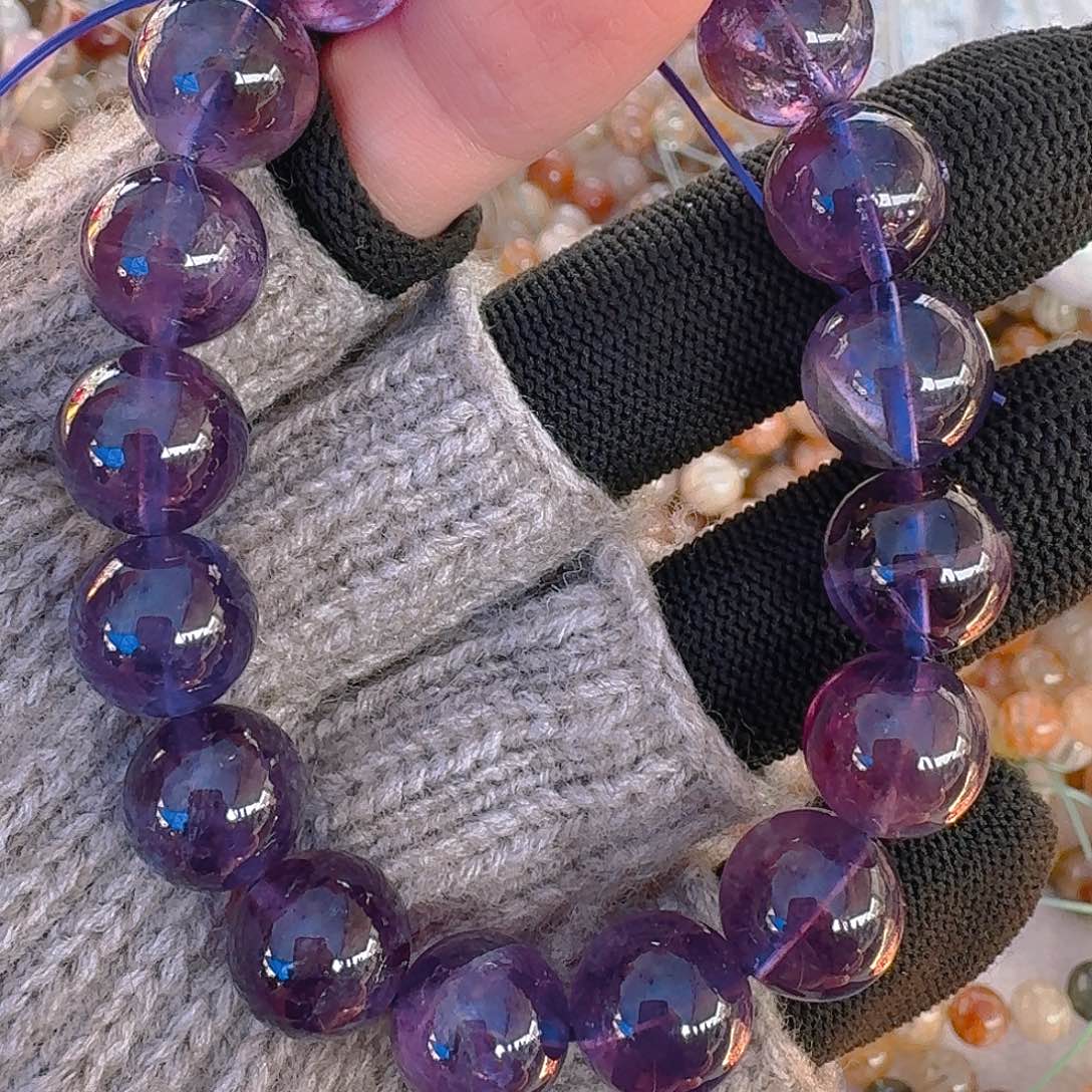 紫晶手绳未镶嵌手串卡12