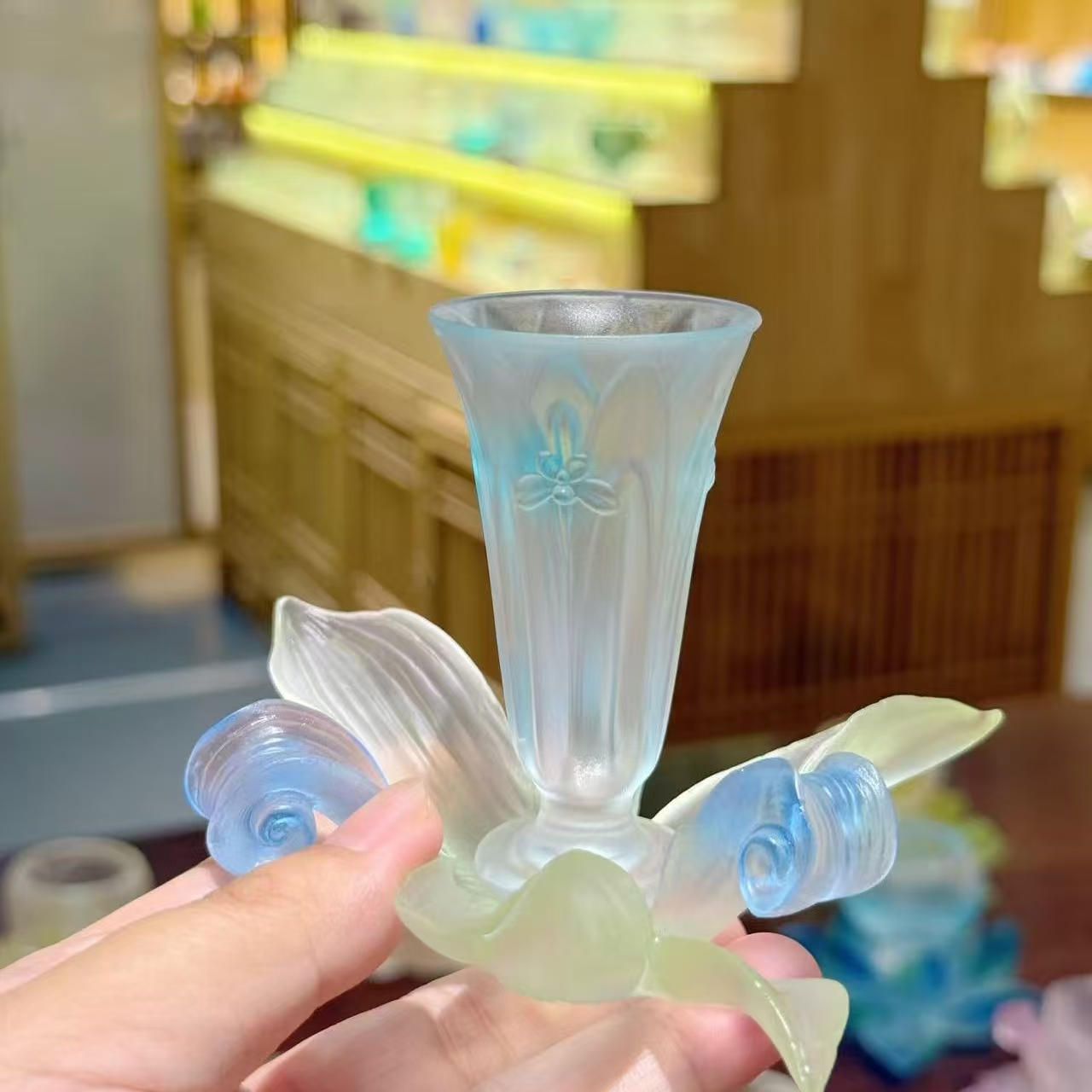 【十二花神·兰花杯】十二花神兰花杯 一杯一垫组合桌面摆件景区新款