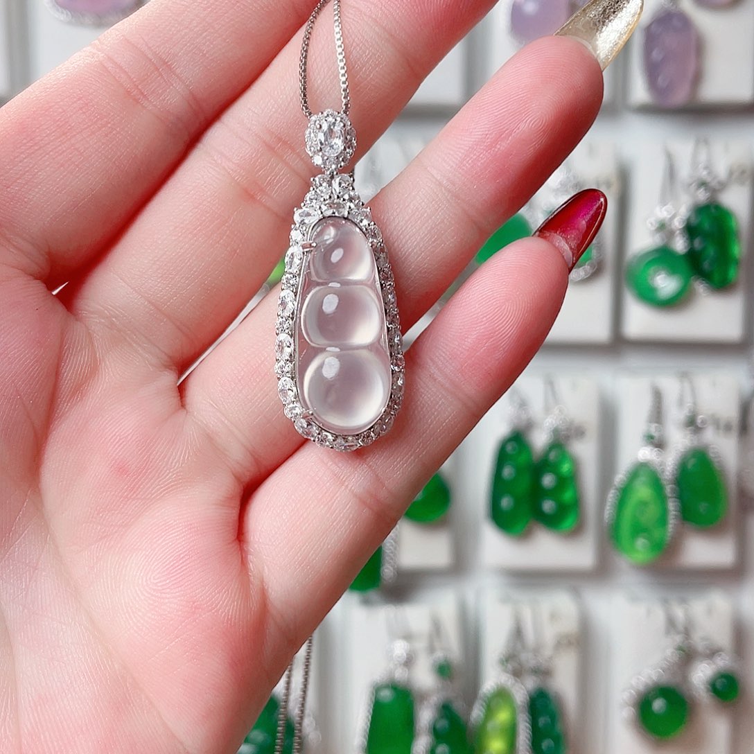 玛瑙/玉髓吊坠(赠链)银S925镶嵌