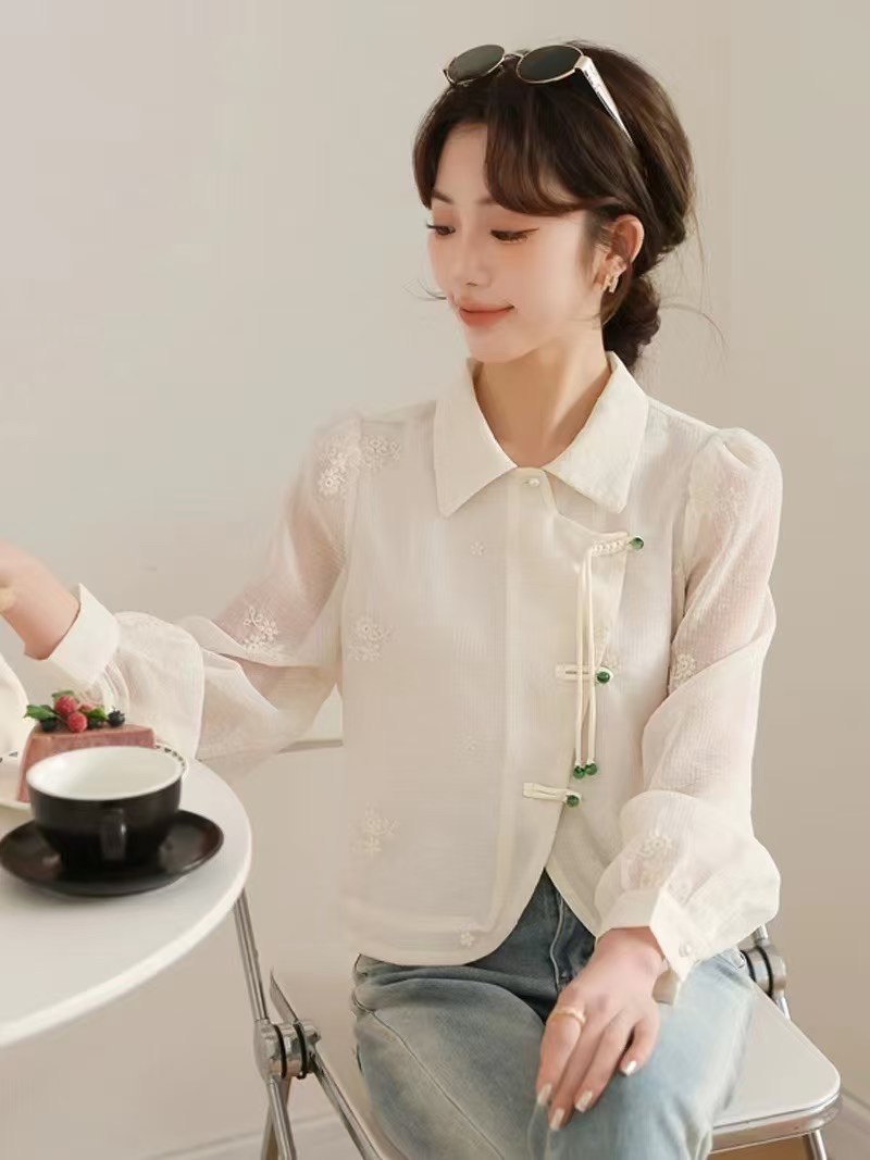 短款2025春秋新款轻国风小衫