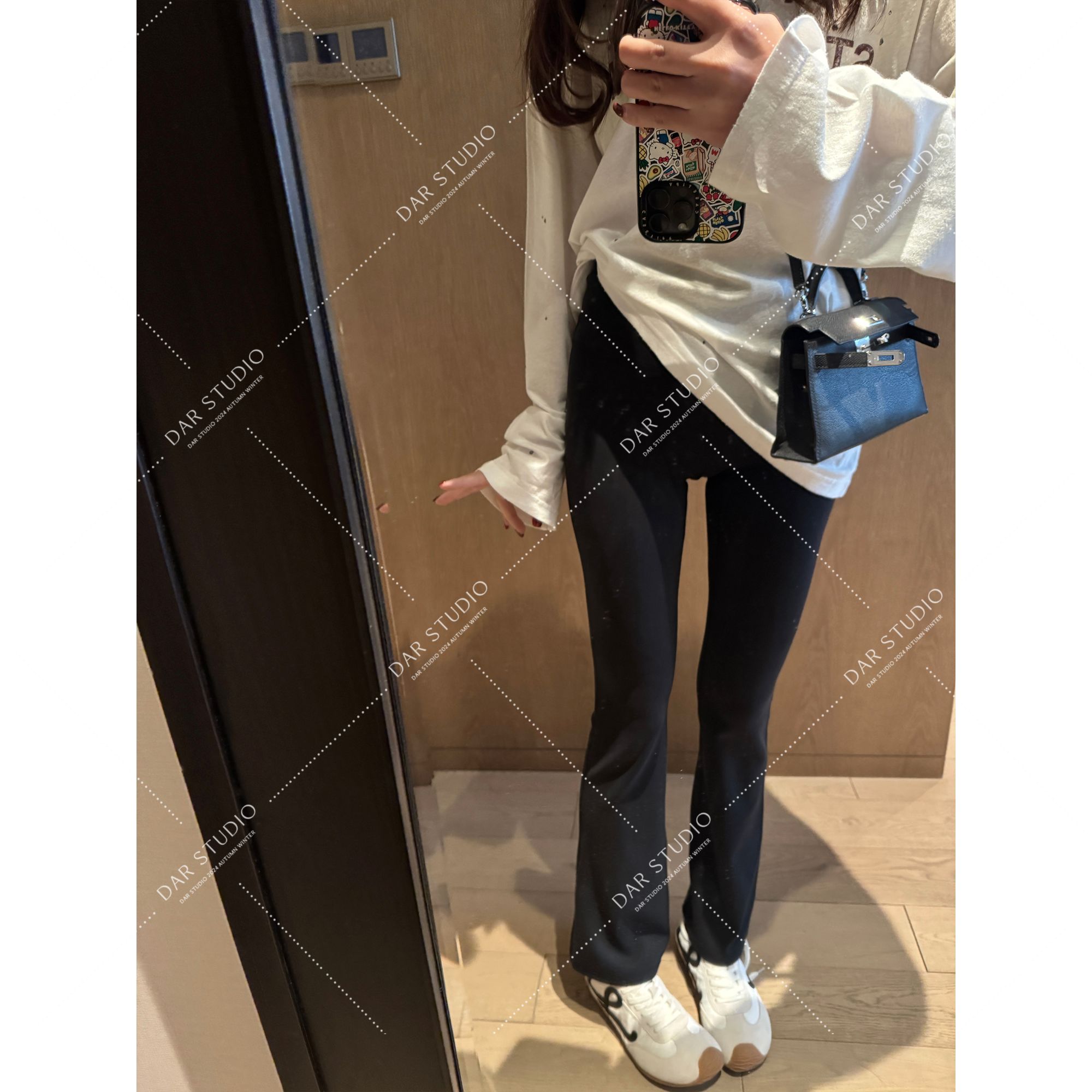 DAR STUDIO 深圳货 奥地利莫代尔纱做面空气感亲肤喇叭瑜伽裤