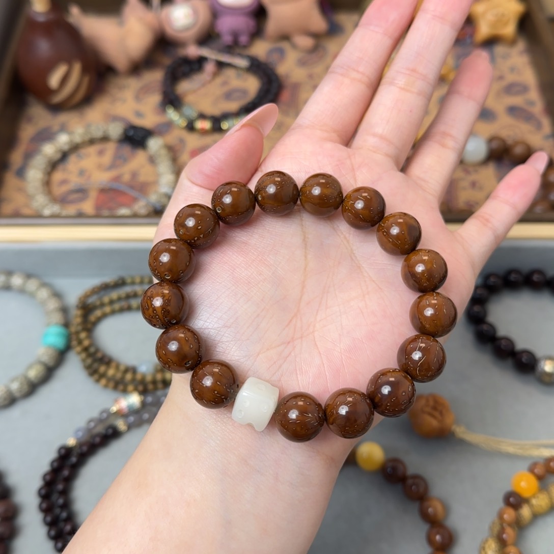 菩提手串/手链12mm紫金鼠