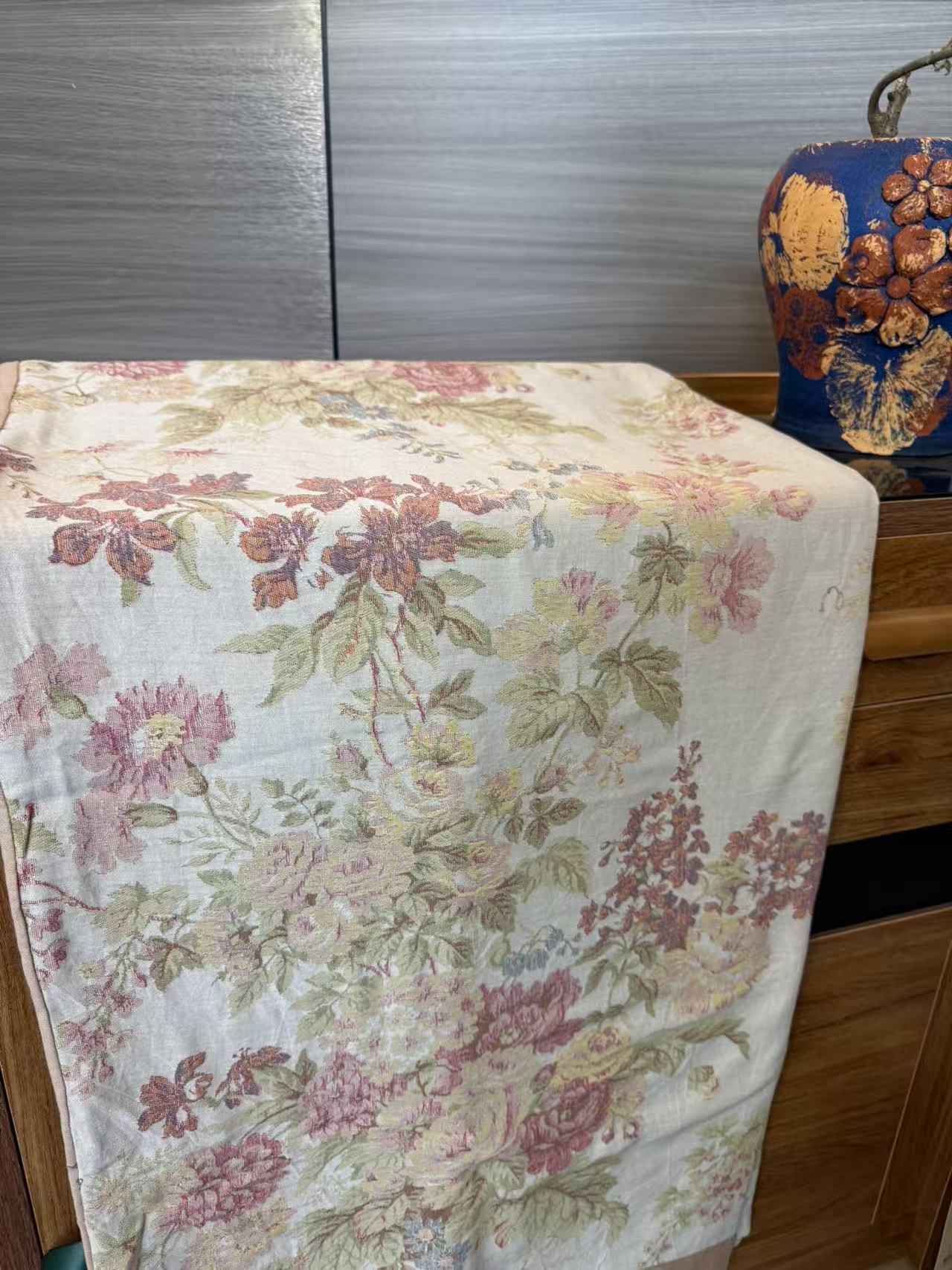 【DADONG·繁花落英】240*250麻床单轻奢多功能可机洗