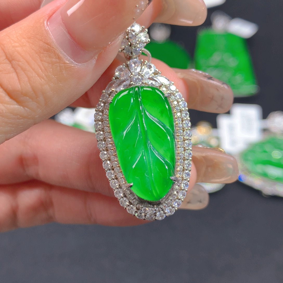 翡翠颈饰银S925镶嵌11111111111