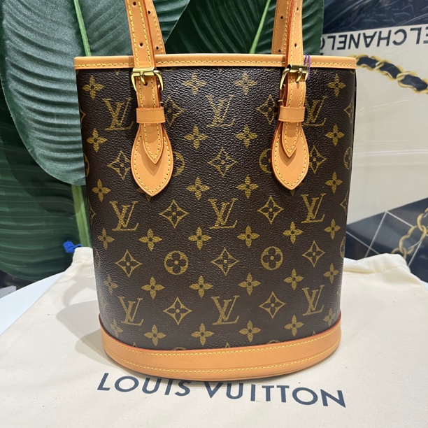 95新 LouisVuitton/路易威登 小水桶手提单肩包 更换内里和植鞣 