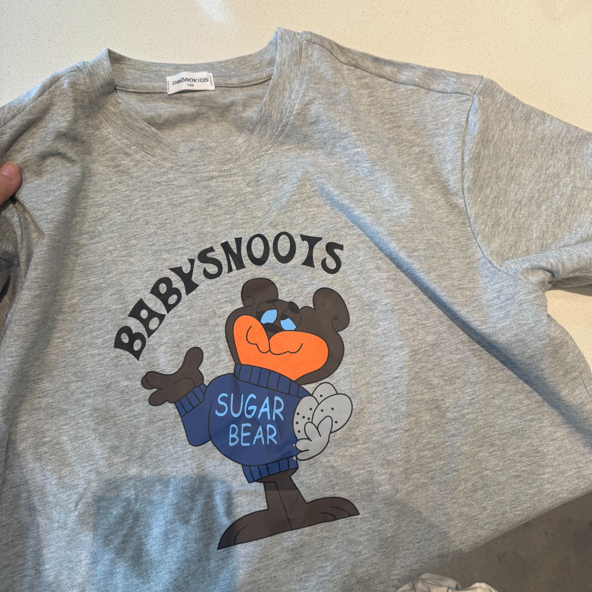 泡妈童装     夏季儿童休闲女童男童短袖T恤25521