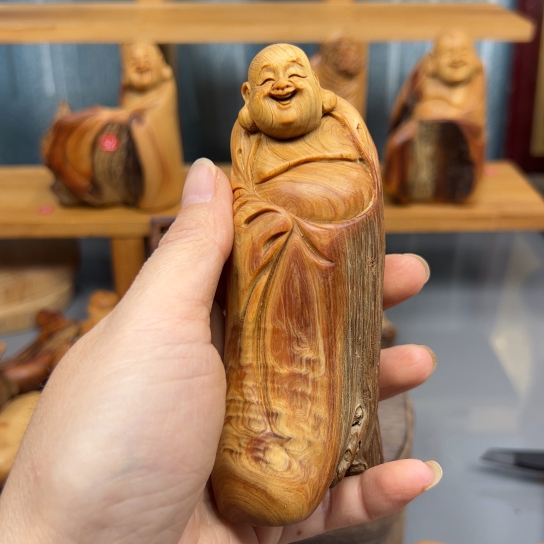 波***）柏木崖柏木摆件手把件