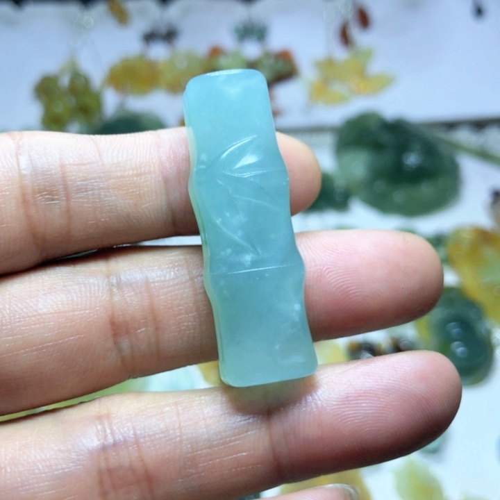 【闪购商品】蛇纹石玉耳环未镶嵌