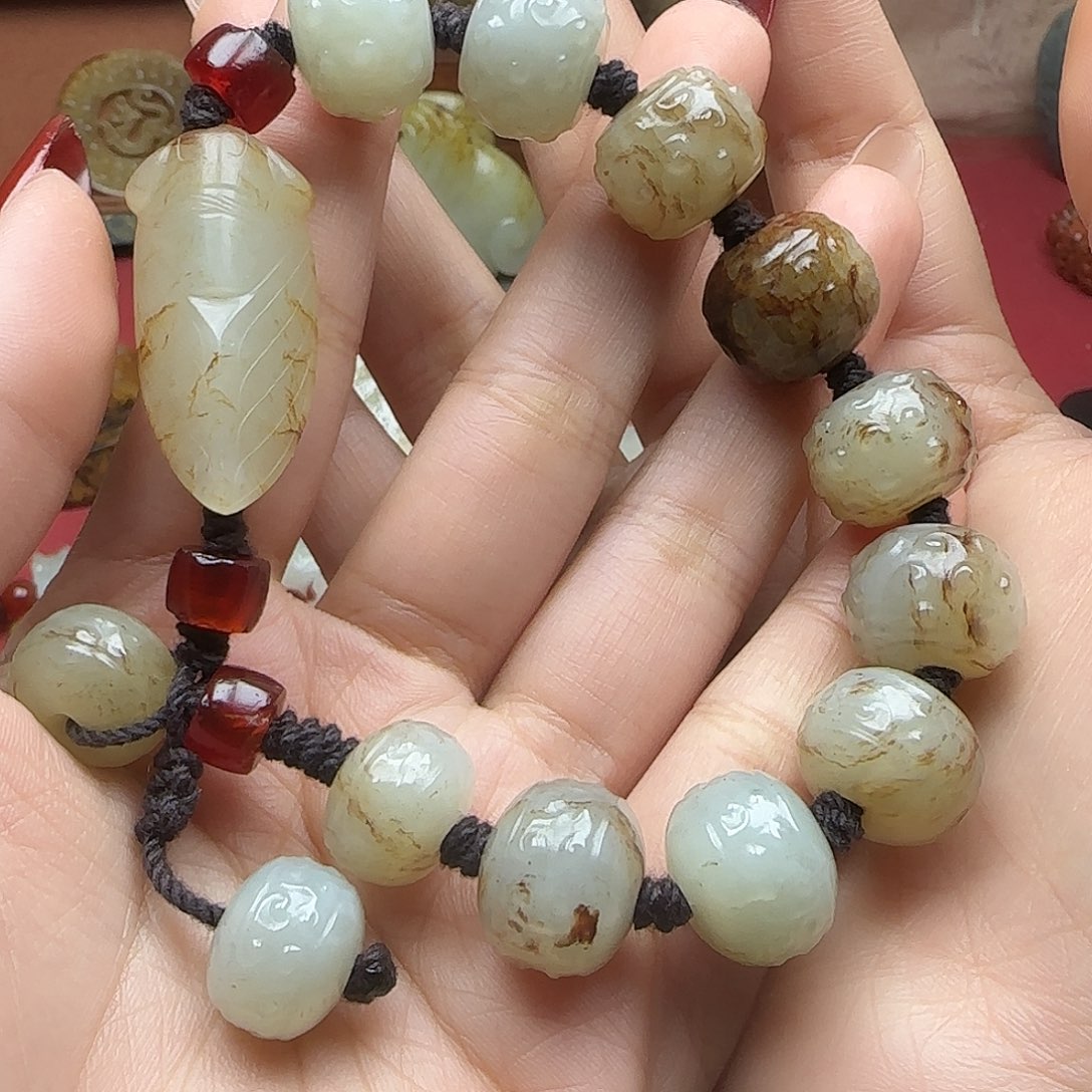 保***仁和田玉未镶嵌挂件