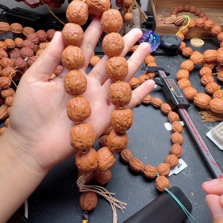 文玩核桃手串方墩京八棱手串