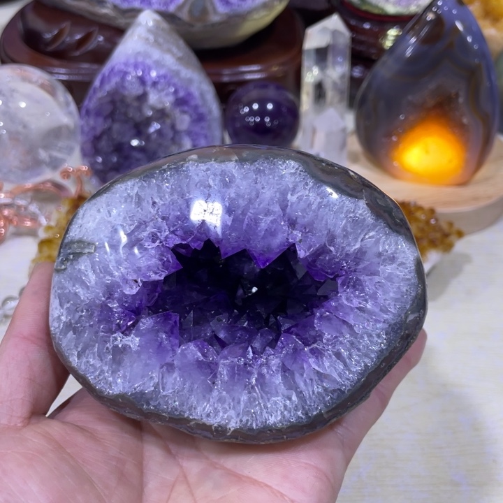 紫晶钱袋子未镶嵌