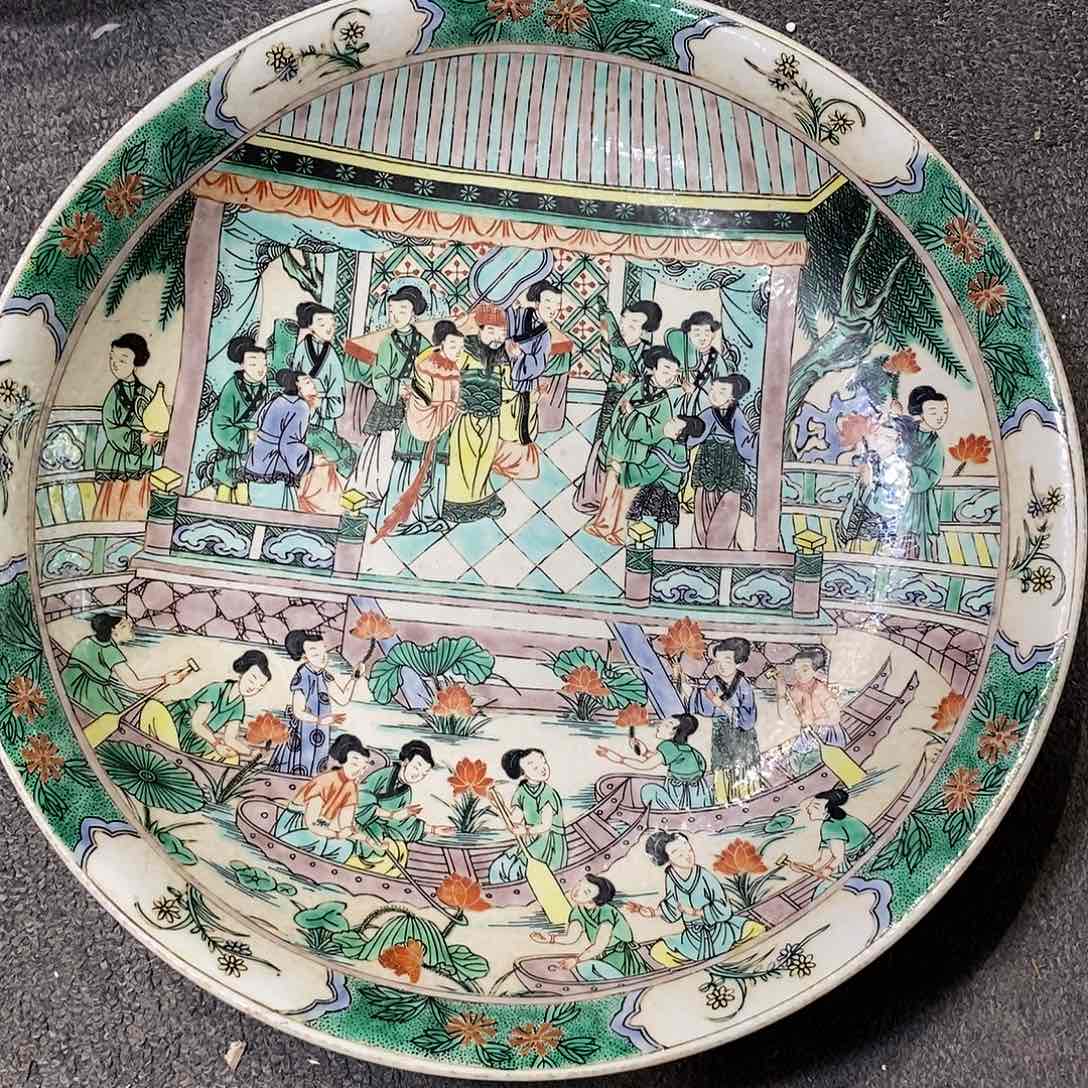 手工手绘陶瓷摆件工艺品熊****虾