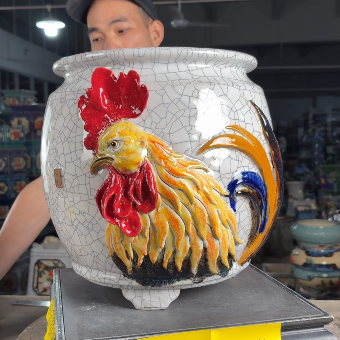 一风堂石湾花盆 内21*26