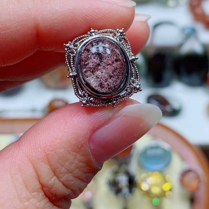 水晶戒指未镶嵌水晶