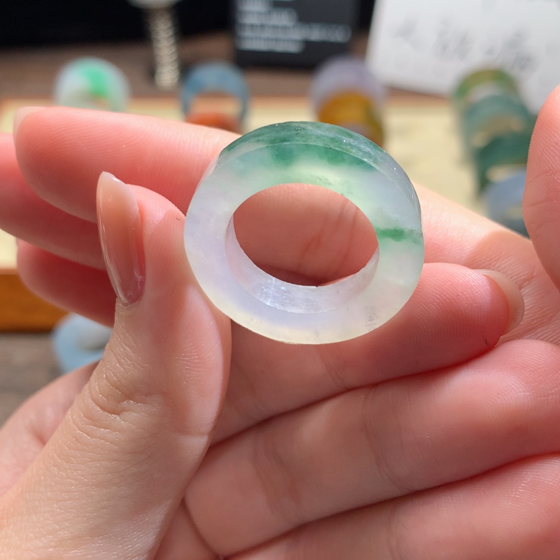 定制翡翠未镶嵌冰飘花 16-20