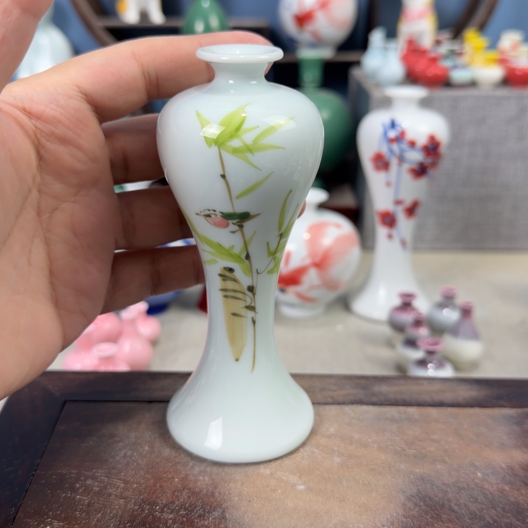 陶瓷手工小花器摆件