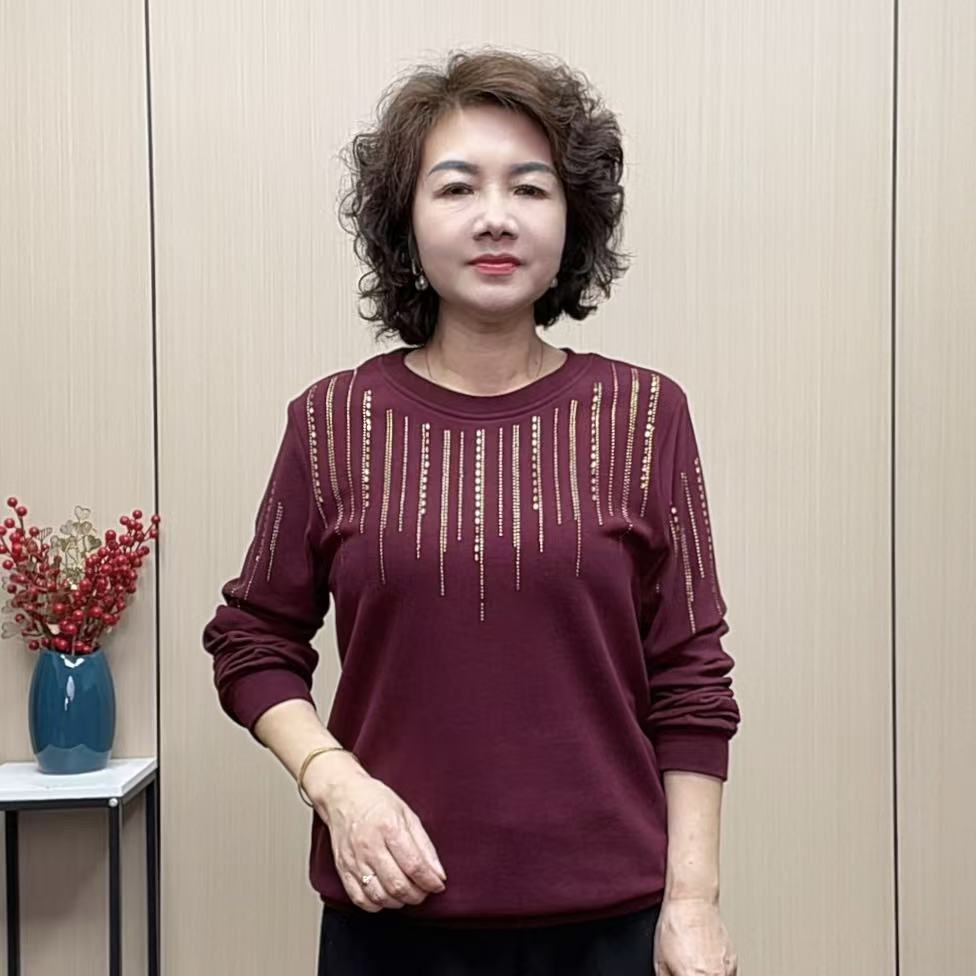 2025秋冬新款女装宽松气质时尚休闲中老年弹力显瘦洋气减龄妈妈装