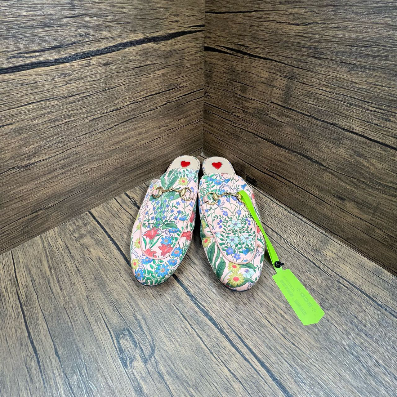 95新 GUCCI/古驰 花卉穆勒半拖 38码/95新/无配件